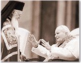 El patriarca Bartolom y el Papa