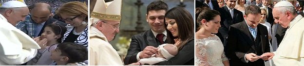 El Papa con las familias