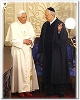 Papa con el rabino