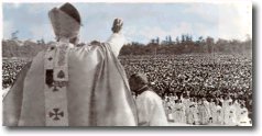 Ceremonia de beatificacin de santa Teresita en Chile