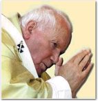 Papa orando por la unidad de los cristianos