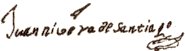 Firma de don Juan Rivera Santiago, 1833