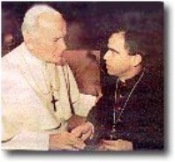 Arzobispo de San Juan con Juan Pablo II