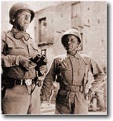 Gen. Patton y el Brig. Gen. Roosevelt