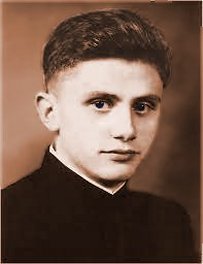 Ratzinger cuando joven en el seminario