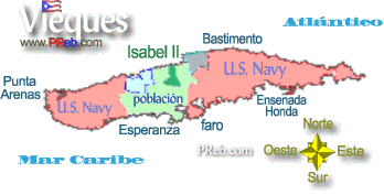 mapa de Vieques