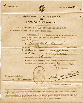 Certificado de nacionalidad española