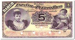 Billete de 5 pesos