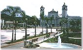Plaza e iglesia parroquial de Juana Díaz